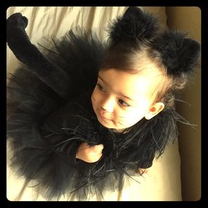 Baby Halloween black cat costume kit
